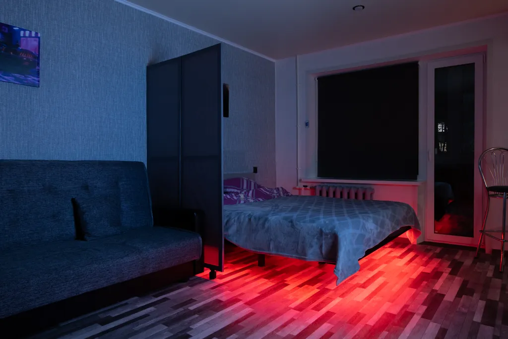 Уютная студия с красивым видом у леса