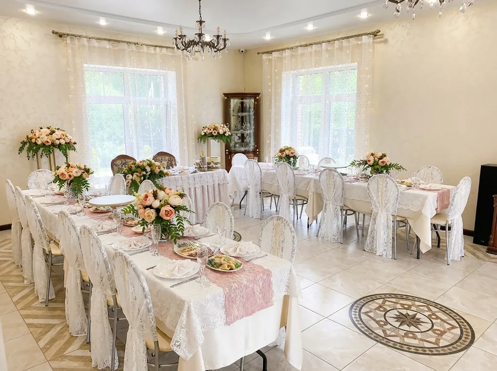 Стильный коттедж с банкетным залом под свадьбы и юбилеи