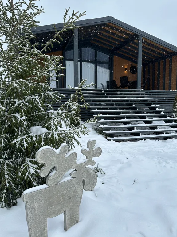 Дом Эльк - уютный коттедж с сауной на отдельном участке