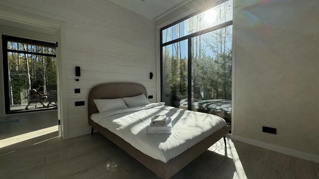 Коттедж Панорамный дом в окружении леса с сауной и чаном — Семеновское