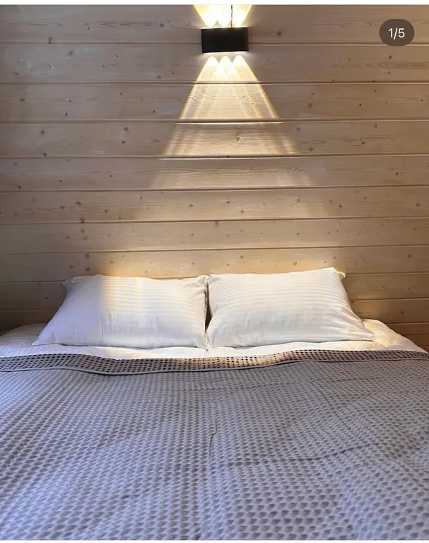 А-Frame домик с видом на гору Чегет