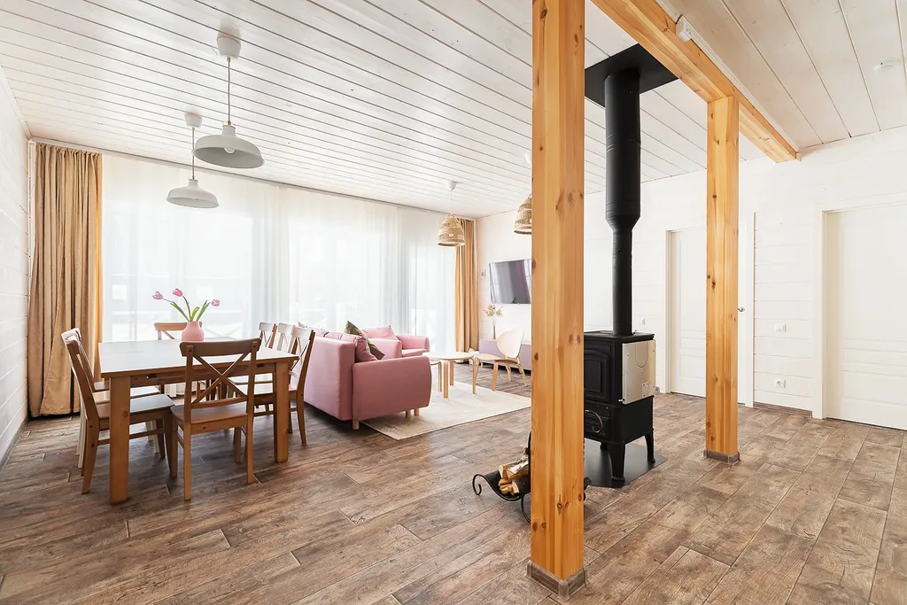 Коттедж Супер дом на Вуоксе с камином и баней — Четверяково