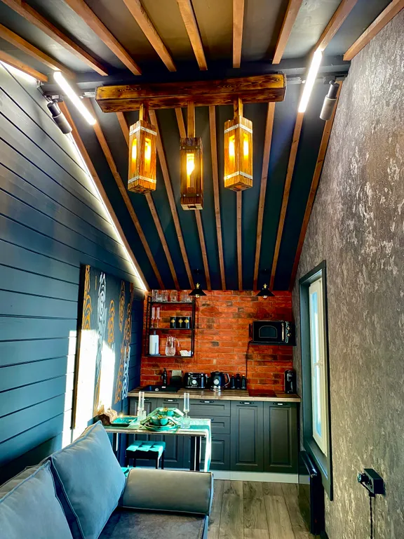 Загородный дом Loft lodge на берегу реки Ангара