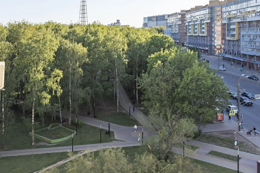 Квартира в центре города с видом на парк Пушкина у метро