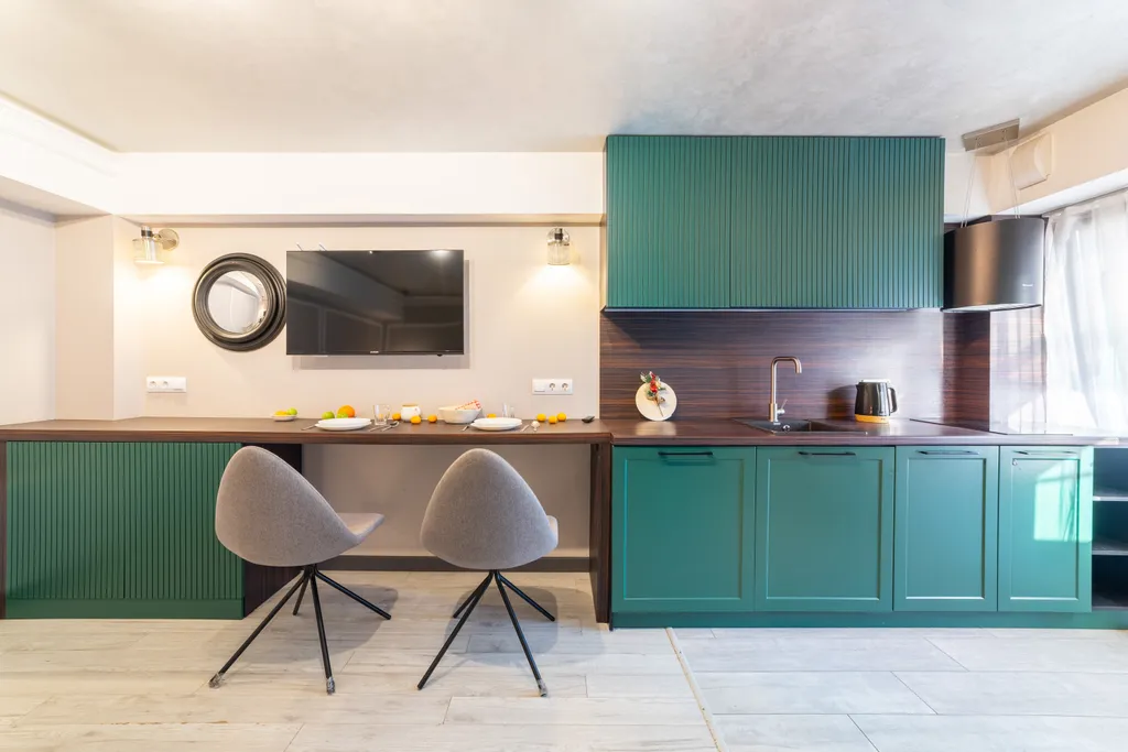 Зеленая студия в ЖК Гринберг