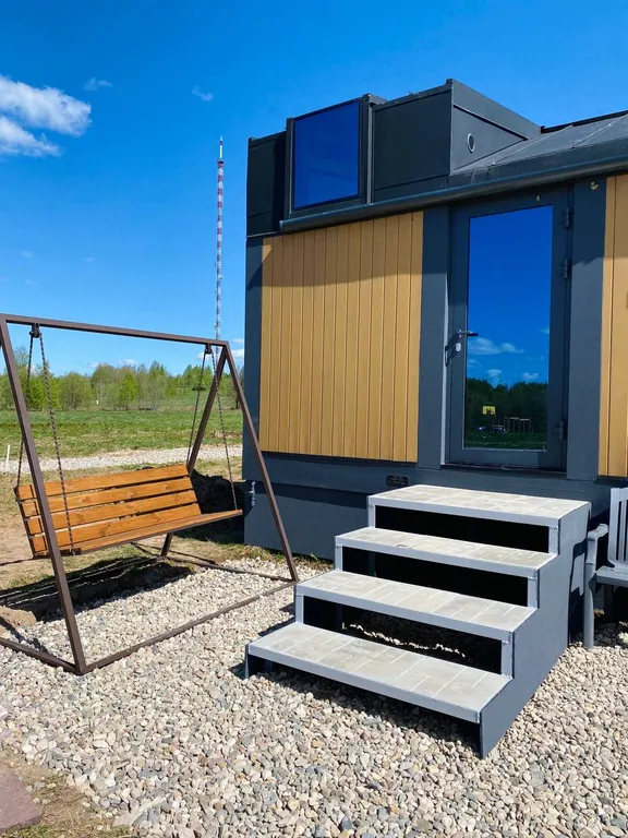 Модульный дом "фридом барн" с сибирским чаном