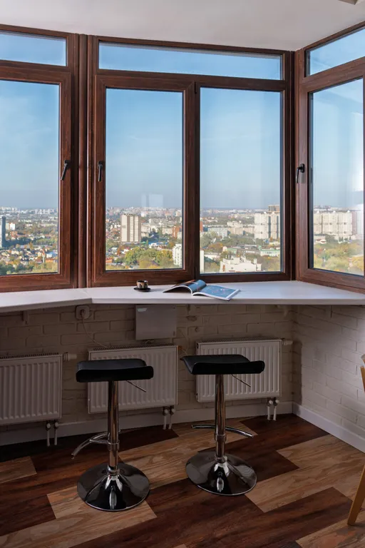 Двухкомнатная квартира с видом на город