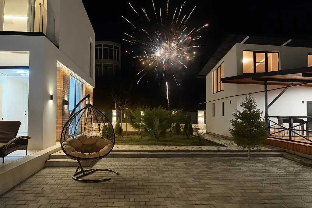 Вилла с бассейном и баней