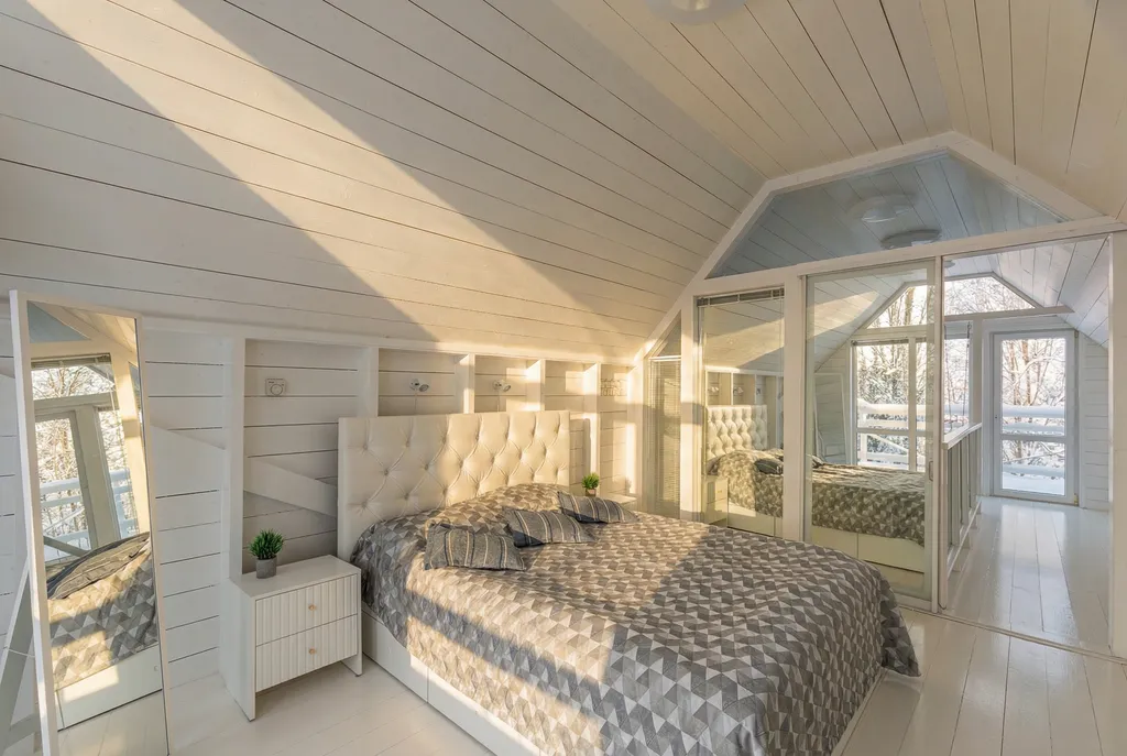 Коттедж Солнесная гора-Сяпся с сауной, 3 спальнями и видом на озеро