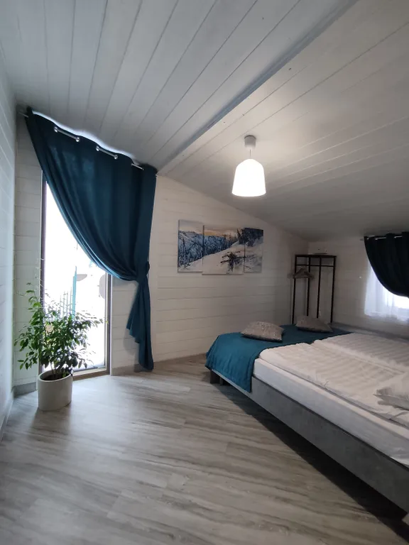 Уютный дом с видом на горы в стиле лофт с баней