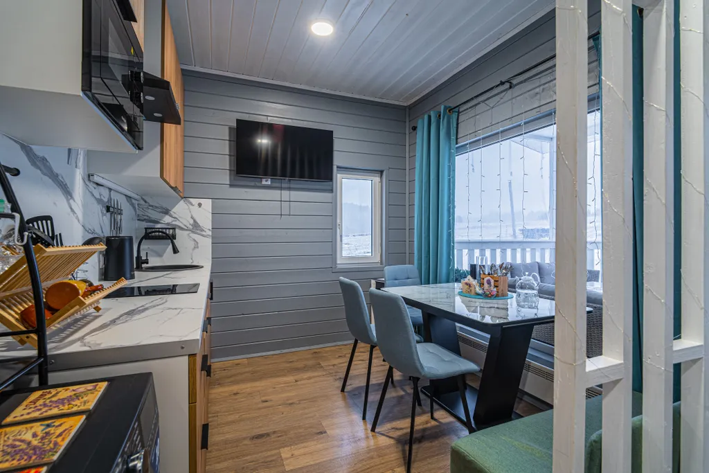 Современный дом с банным чаном "Lavanda House"  в Карелии