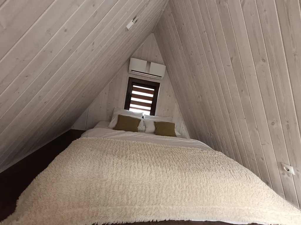 Деревянный дом с сибирской купелью на дровах aframe kmv