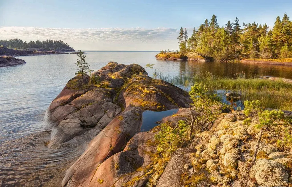 Двухэтажный дом с жаркой сауной у Ладожского озера