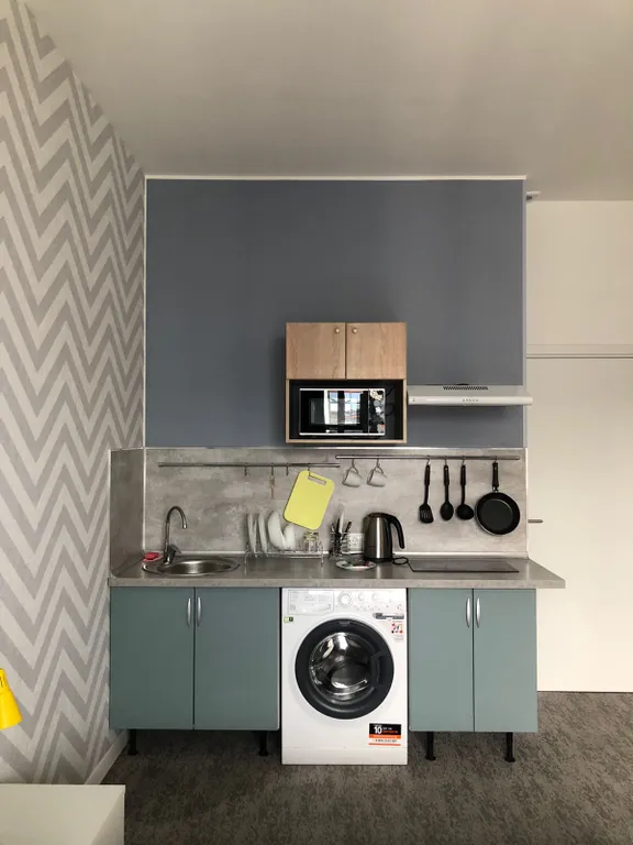 Квартира Квартира Студия в апарт-комплексе "Салют" на Звездной — Санкт-Петербург