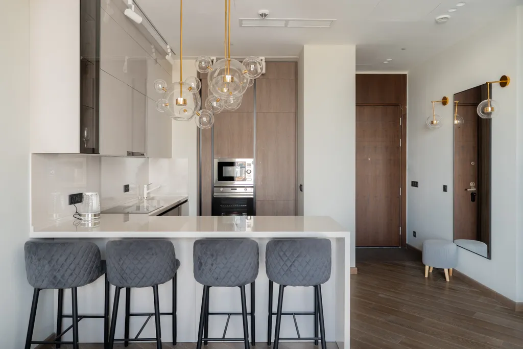 Апартамент с нежным интерьером и редким видом на город