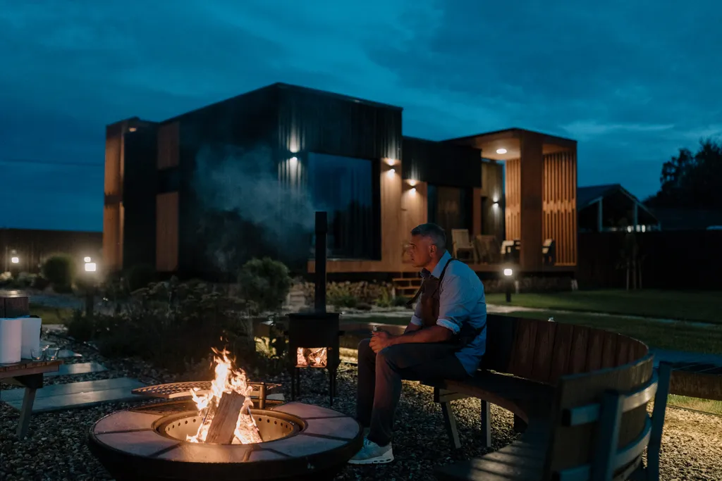 Коттедж Дом у Озера с панорамным видом, баней и чаном — Осташёво