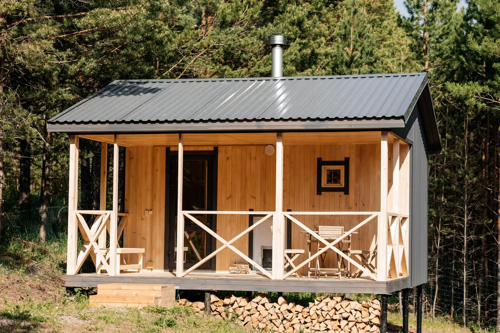 Уютный гестхаус Горки посреди леса и в полном уединении, баня и чан