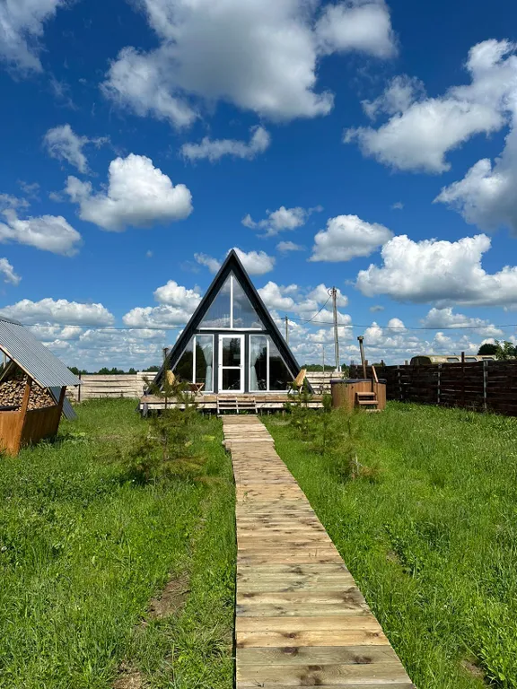 Домик а фрейм у Плеса