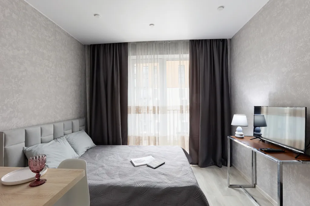 Комфортная, светлая студия на сутки в современном ЖК