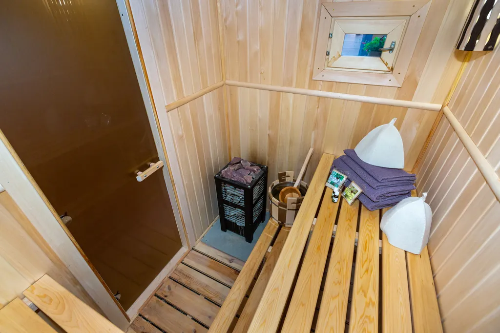 Семейный домик с финской сауной