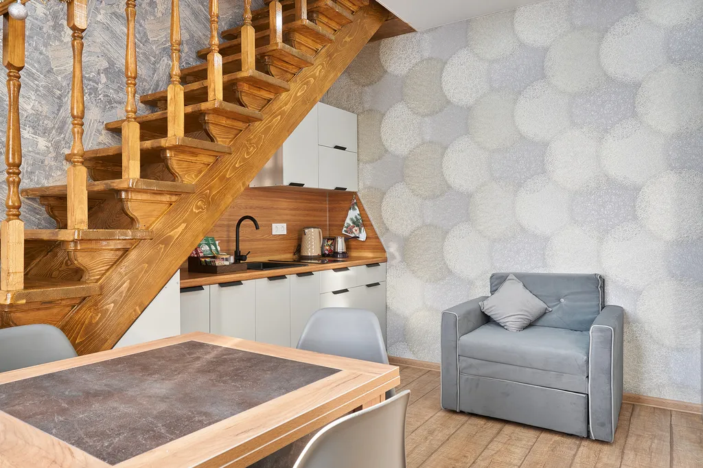 Апартаменты двухуровневые однокомнатные с кухней (апарт 5)