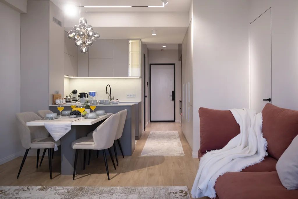 Стильные апартаменты с шикарным видом на город