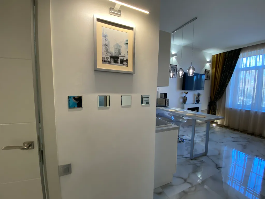 2-х комнатные апартаменты в современном стиле с камином