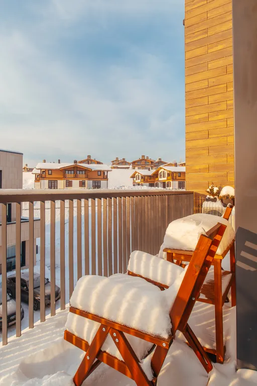 Апартаменты Охтапартлюкс с сауной и камином с 1 спальней и террасой