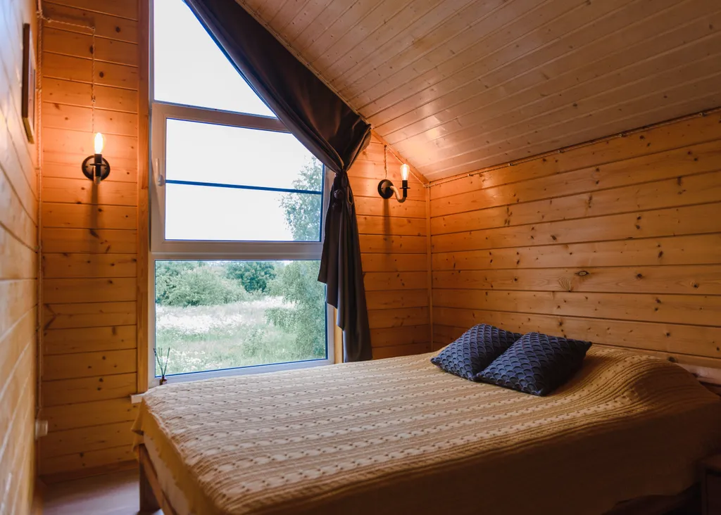 Коттедж с сауной для семейного отдыха в стиле барнхаус