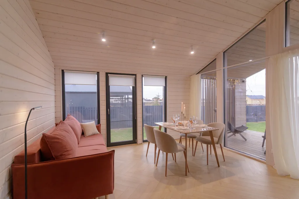 Шикарный дом с панорамной сауной и джакузи на террасе