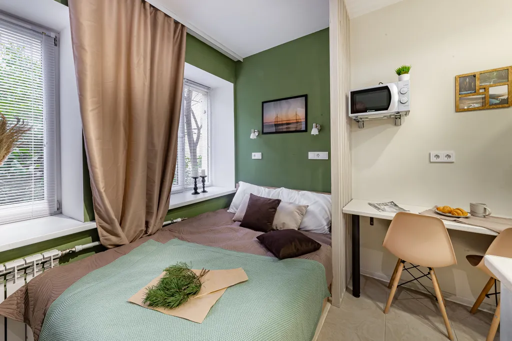 Квартира-студия в центре 10,7м2, 1 кровать