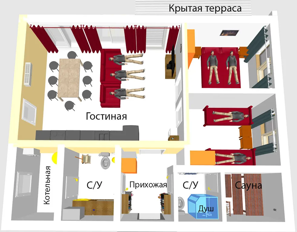 Новый дом с сауной на Руставели