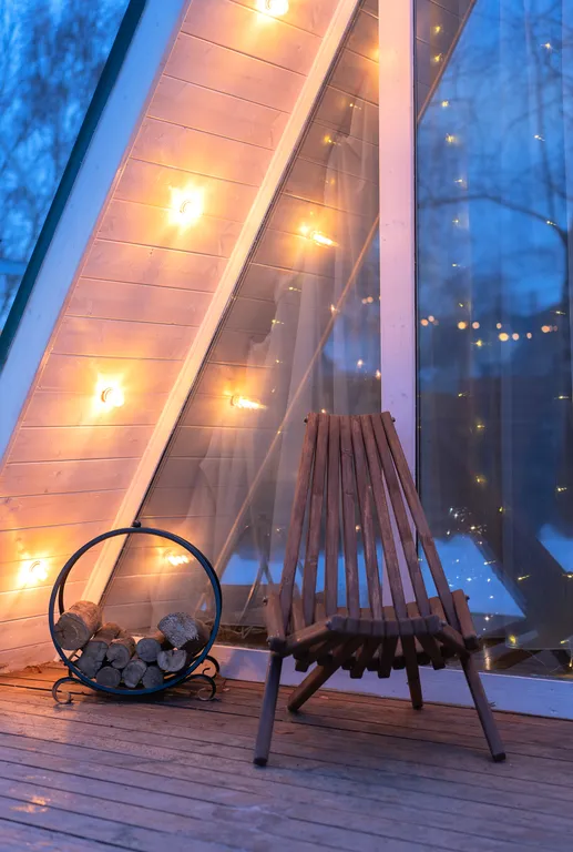 Коттедж A-frame дом Изумруд — Образцово