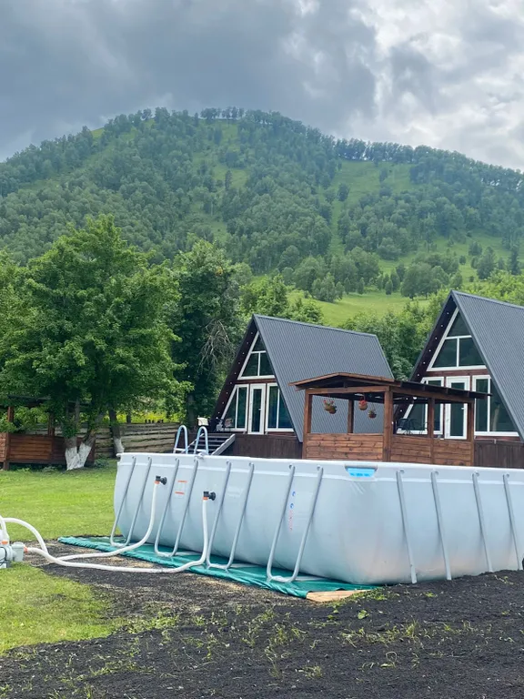 Стильный новый a-frame домик