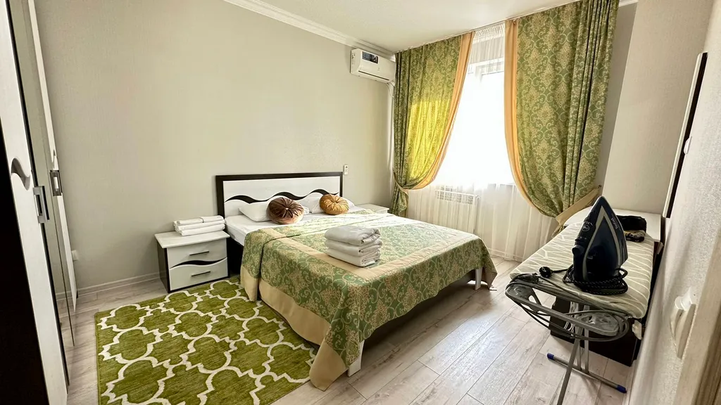 Уютная квартира центр левого берега в ЖК лазурный квартал на 6 этаже — аренда посуточно в Астана (Нур-Султан)