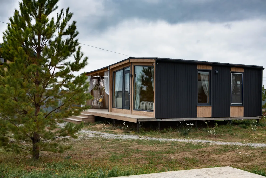 Домик с бассейном с банькой и чаном на дровах