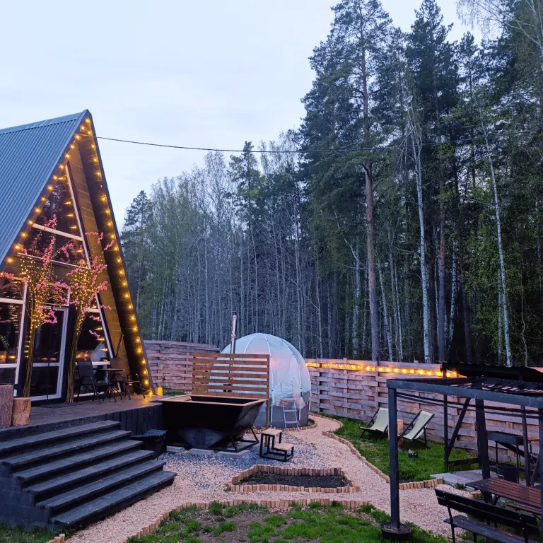 Дом 50m2 — чан-ванна, крытый бассейн, кухня