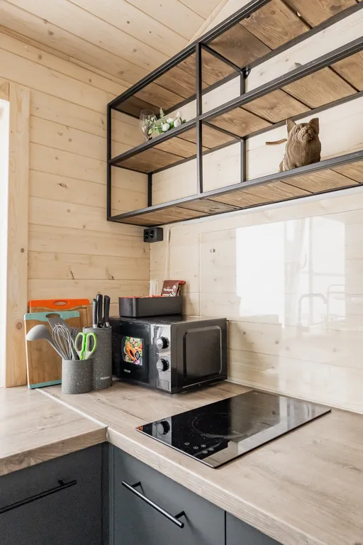 2-комнатный котедж на границе с лесом, 57м²