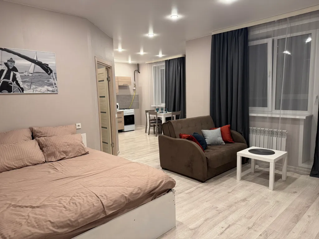 Квартира Квартира Студия с балконом для 4 гостей — Ярославль