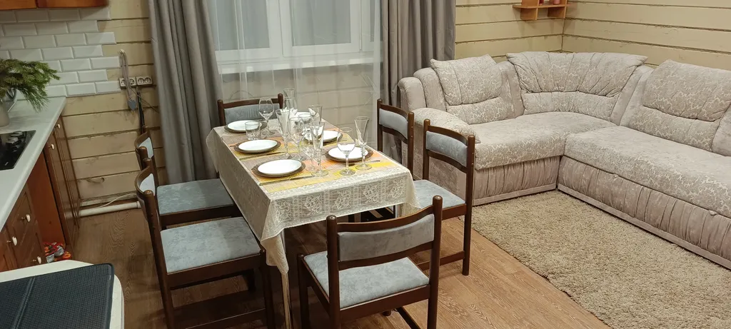 Уютный домик с баней 100'