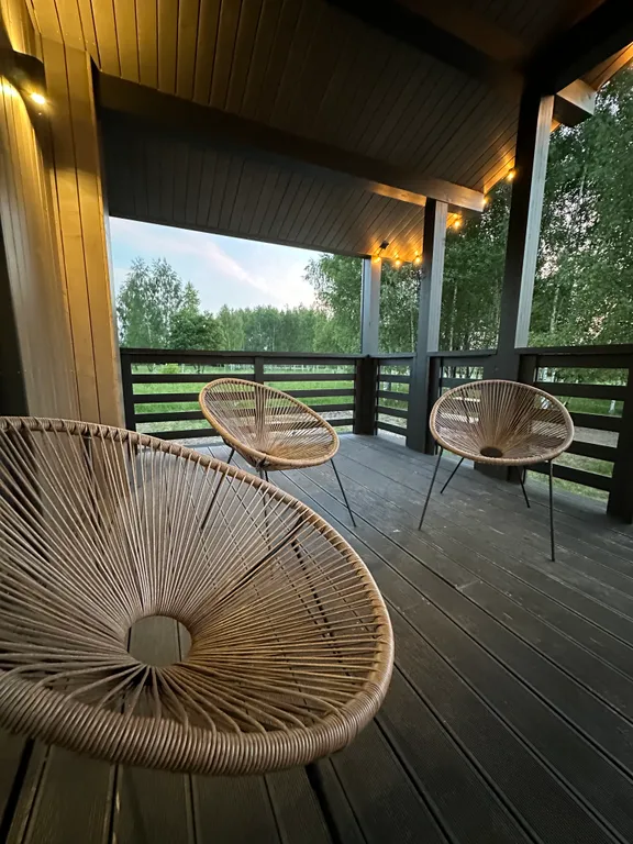 Стильный дом с панорамными окнами