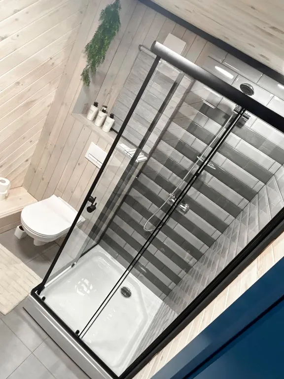 Барн хаус с видом на лес и горы