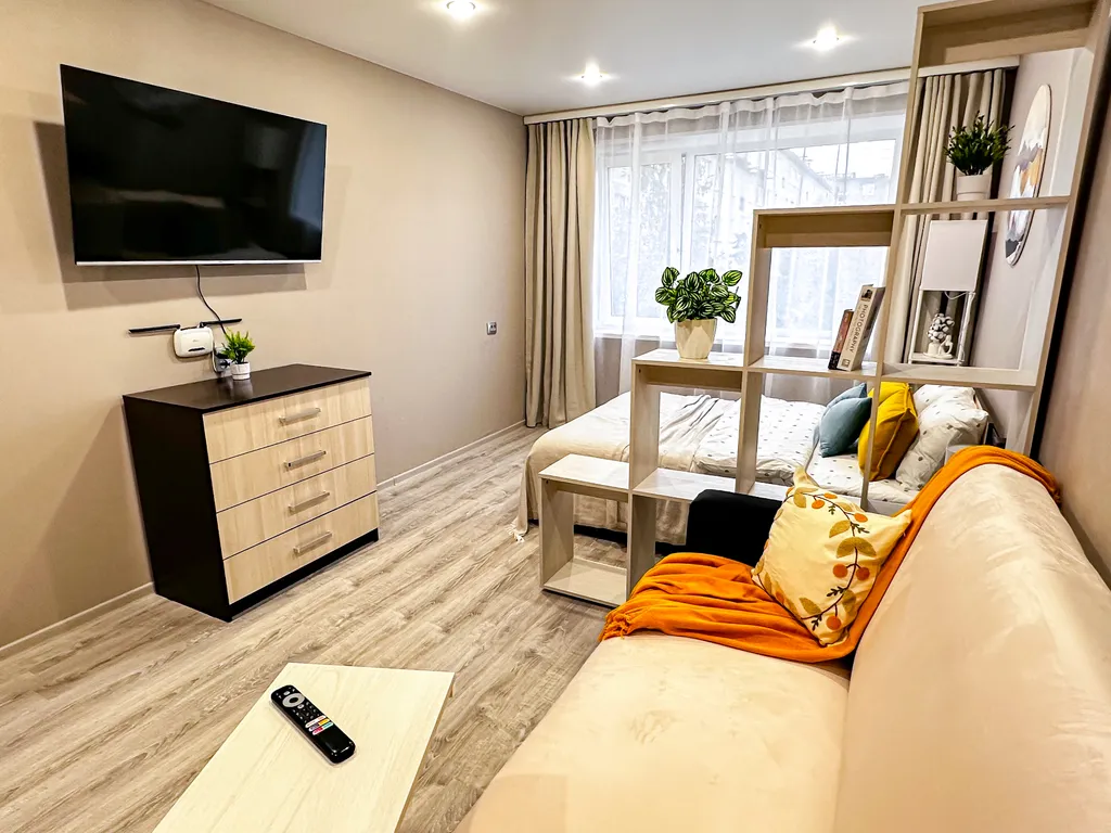 Апартаменты с 2-спальной кроватью, заселением 24/7