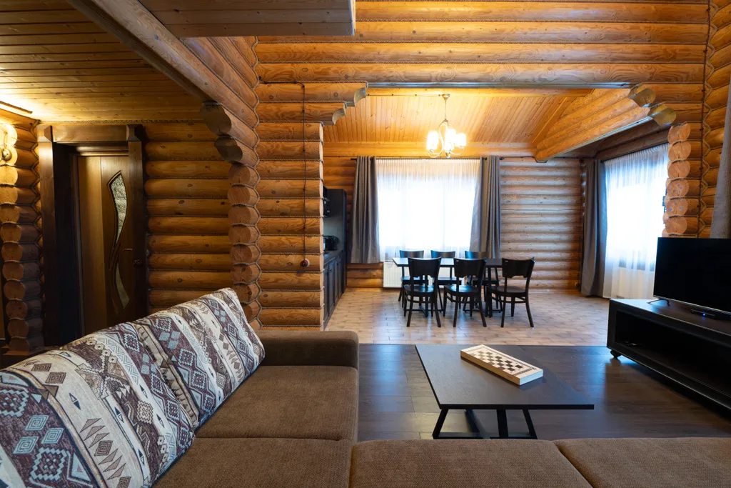 Бревенчатый коттедж вип 2, 4 спальни на берегу озера Селигер