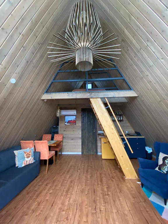 Шале Småland Люкке Хаус на хуторе близ речки