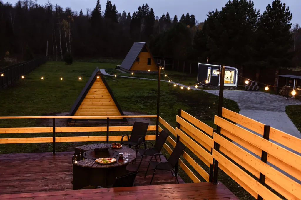 A-frame Терракот домик из дерева