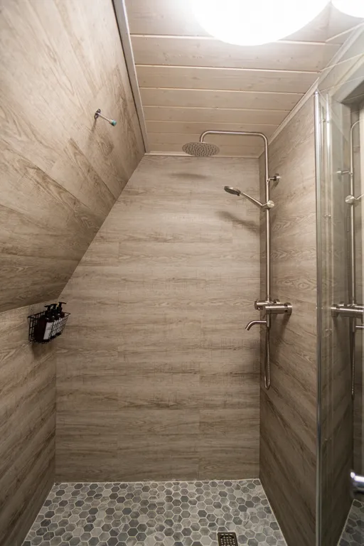 Дом №3 A-frame с сибирским горячим чаном на дровах