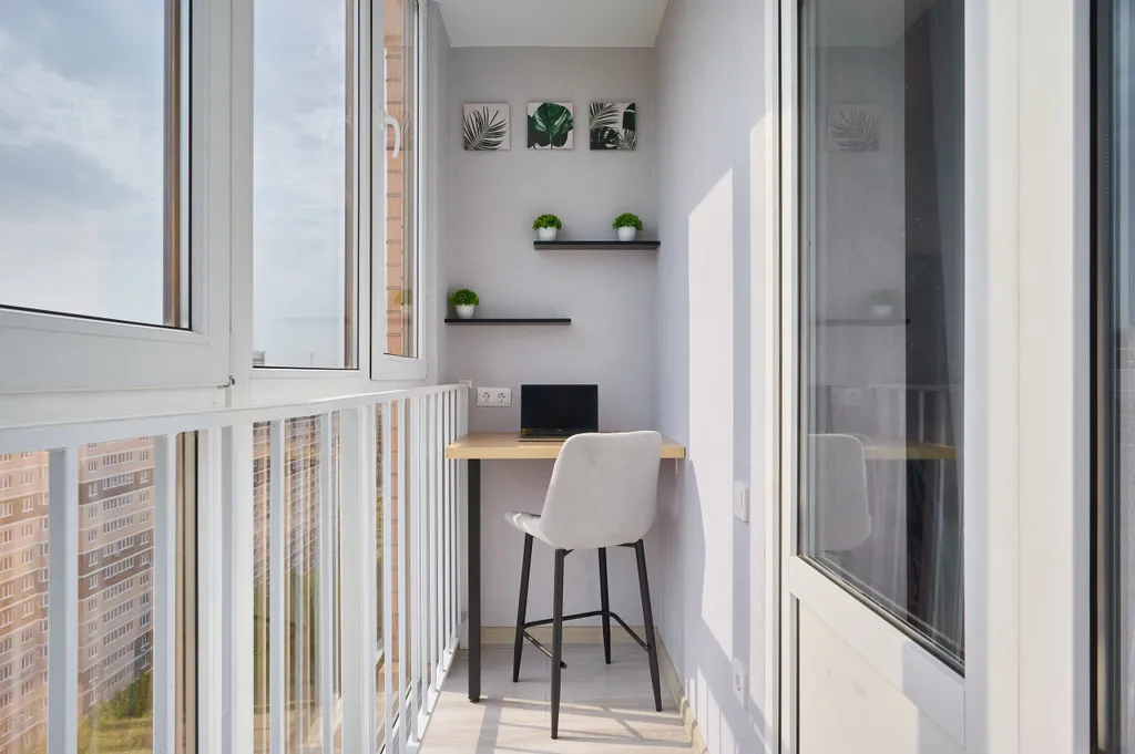 Студия для двух гостей с балконом