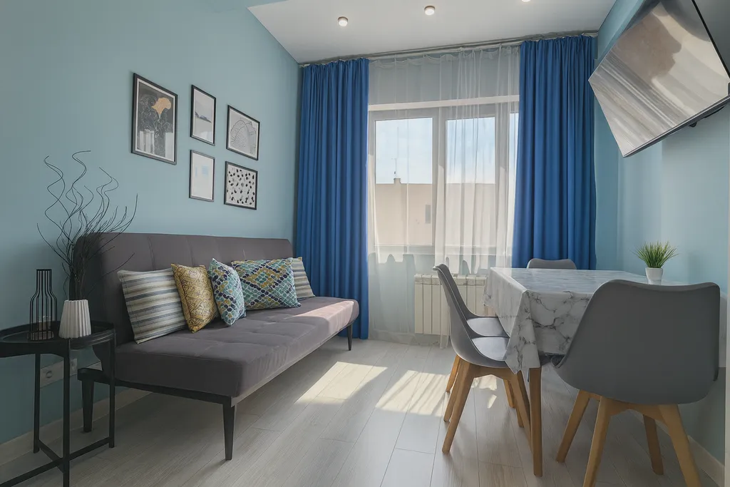 Квартира Новые уютные апартаменты в золотом квадрате — аренда посуточно в Алматы