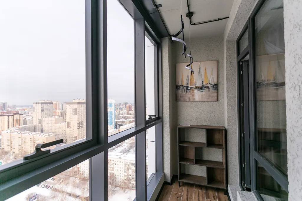 Квартира Квартира Студия для двоих в элитном небоскребе жк grando у метро — Новосибирск